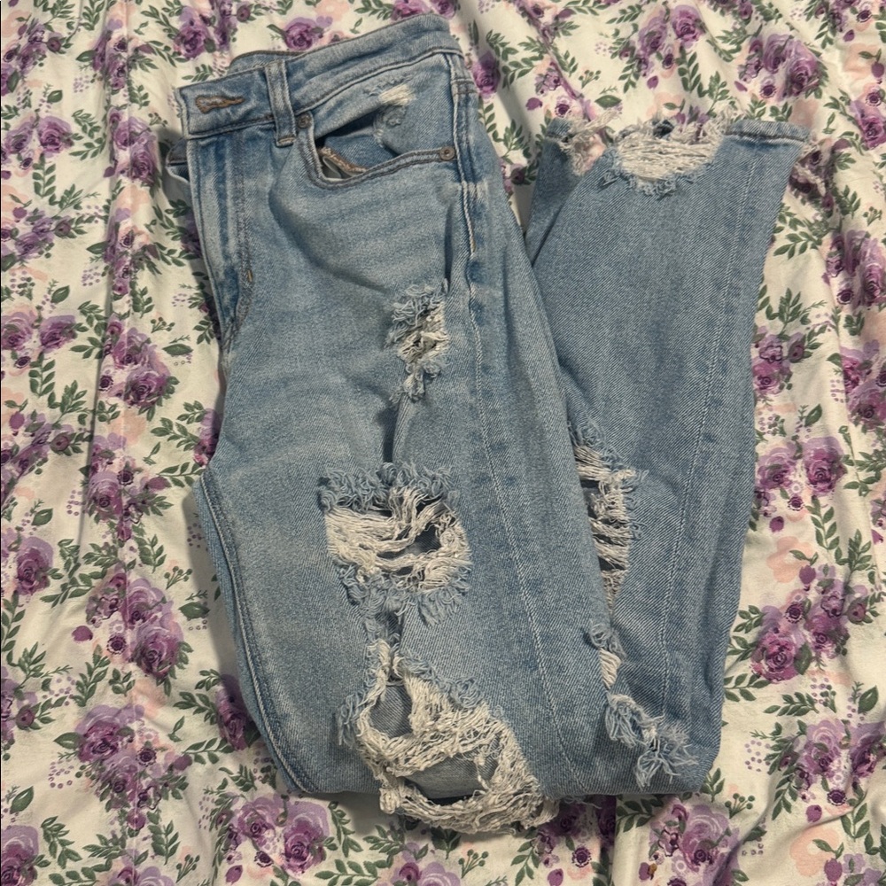 American Eagle Outfitters Light Blue Stretch Jeans